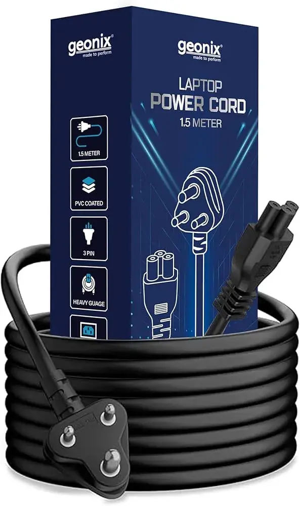 GEONIX LAPTOP POWER CABLE 1.5 METER — image 1 of 1